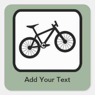 Sticker Carré Logo sur mesure pour VTT