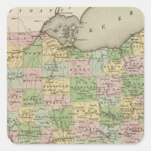 Sticker Carré L'Ohio 10