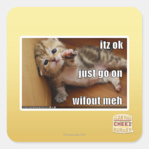 Sticker Carré L'ok d'Itz, vont juste sur le meh de wifout
