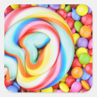 Lollipop Et Smarties Multicolores