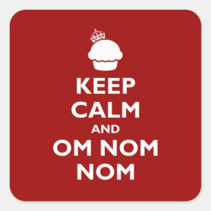 Sticker Carré L'OM Nom Nom