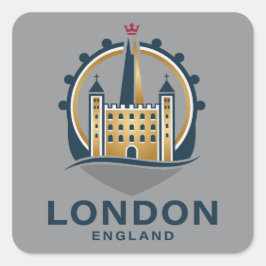 Sticker Carré London England Great Britain