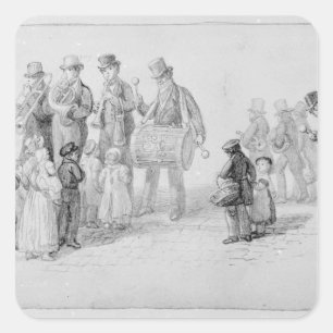 Sticker Carré London Street Band, 1839