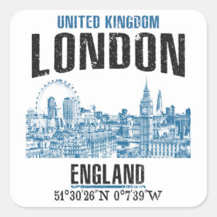 Sticker Carré Londres