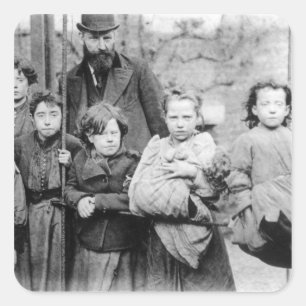 Sticker Carré Londres Slums