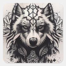 Lone Wolf Tribal Tattoo Wolfs Powerwolf Pack