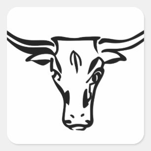 Sticker Carré Longhorns