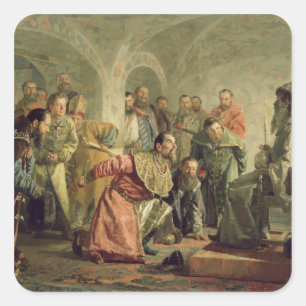 Sticker Carré L'Oprichnina à la cour d'Ivan IV