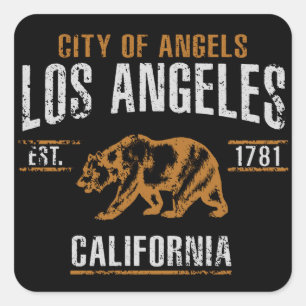 Sticker Carré Los Angeles