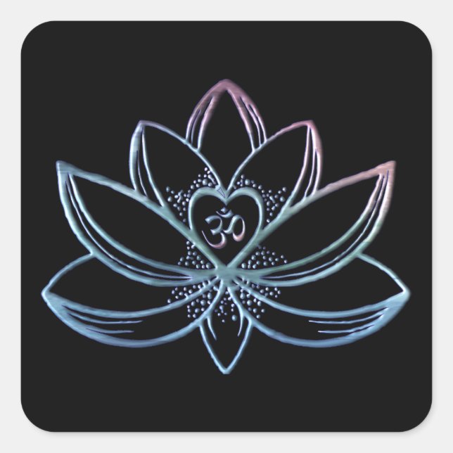 Sticker Carré Lotus 1 (Devant)