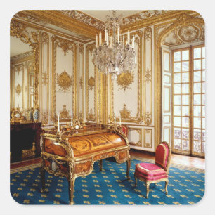 Sticker Carré Louis l'étude privée de XV, 1753-60