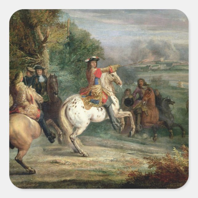 Sticker Carré Louis XIV (1638-1715) (Devant)