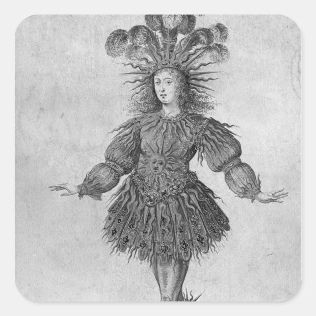 Sticker Carré Louis XIV de France (Devant)