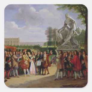Sticker Carré Louis XIV Dédicace à Puget 'Milo de