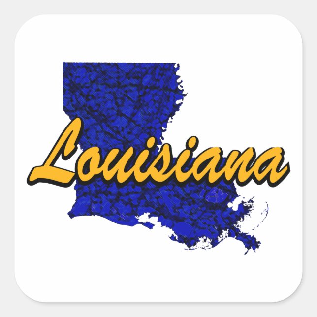 Sticker Carré Louisiane (Devant)