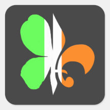 Louisiane Irlandais Cajun NOLA Fleur De Lis Shamro