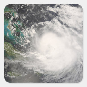 Sticker Carré L'ouragan Hanna au-dessus des Bahamas