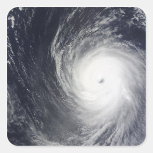Sticker Carré L'ouragan superbe Melor plane au-dessus de l'Oce