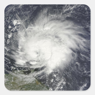Sticker Carré L'ouragan Tomas sur les Petites Antilles