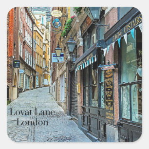 Sticker Carré Lovat Lane, Londres, Angleterre,