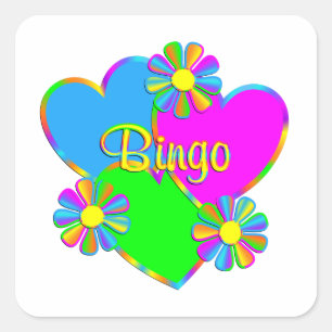 Sticker Carré Love Bingo