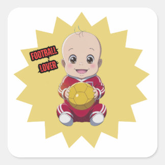 Sticker Carré Love football