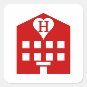 Sticker Carré Love Hotel Japanese Emoji