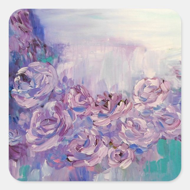 Sticker Carré Love Lavender (Devant)