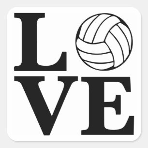 Sticker Carré LOVE Volleyball