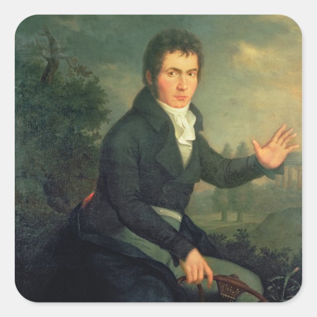 Sticker Carré Ludvig van Beethoven, 1804 (Devant)