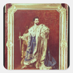 Sticker Carré Ludwig II 1887