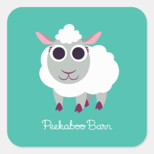 Sticker Carré Lulu le mouton