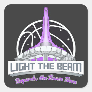 Sticker Carré Lumière La Poutre - Sacramento Basketball