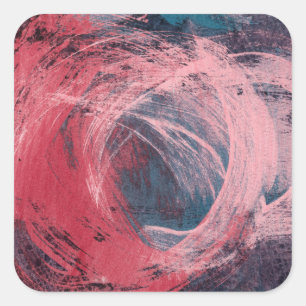 Sticker Carré Lumière rose I