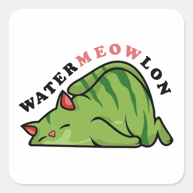 Sticker Carré Lune de limon d'eau (Devant)