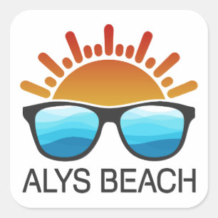 Sticker Carré Lunettes de soleil Alys Beach