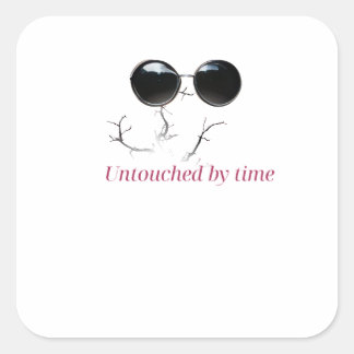 Sticker Carré Lunettes de soleil et Branches intemporelles