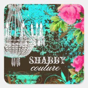Sticker Carré Lustre minable de jardin d'Aqua de CHROMATOGRAPHIE