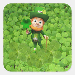 Sticker Carré Lutin