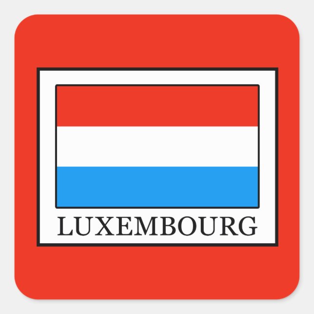 Sticker Carré Luxembourg (Devant)