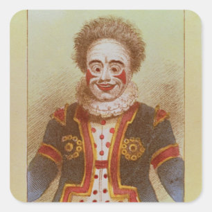 Sticker Carré M. Grimaldi en clown