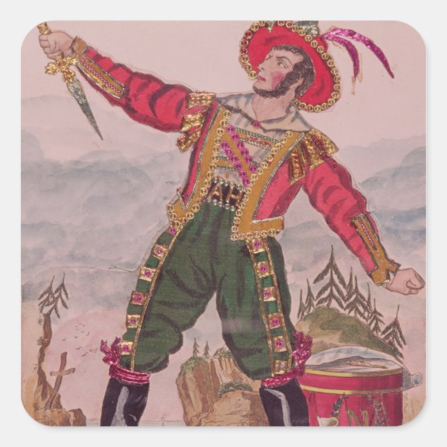 Sticker Carré M. Osbaldiston en qualité d'Andreas Hofer (Devant)