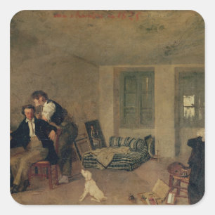 Sticker Carré Ma chambre en 1825