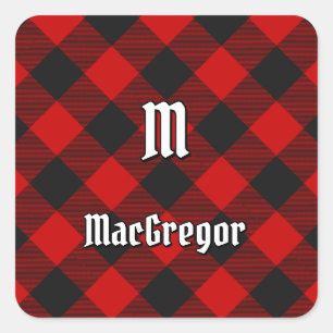 Sticker Carré MacGregor Rob Roy Tartan