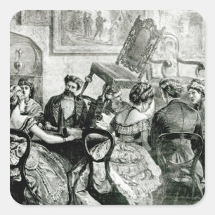 Sticker Carré Machine de cuisine, 1871