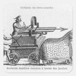 Sticker Carré Machine de guerre romaine pour les javelots de