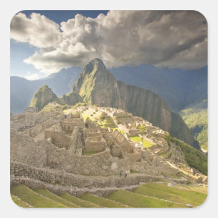 Sticker Carré Machu Picchu, ruines anciennes, UNESCO monde 2