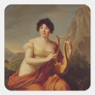 Sticker Carré Madame de Stael comme Corinne