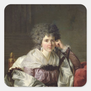 Sticker Carré Madame Nicaise Perrin, née Catherine Deleuze