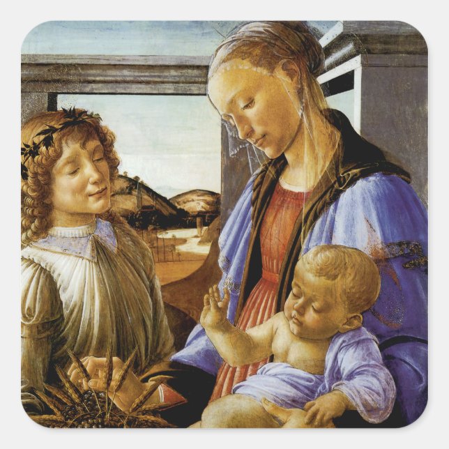 Sticker Carré Madonna de l'eucharistie (Devant)